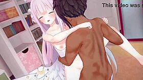 Mika Seien bent over in doggystyle!