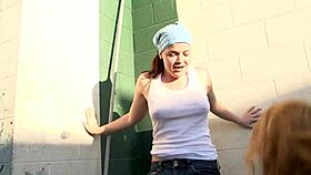 I watched hot girls dive into wild lesbian sex outdoors with passion