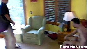 behind the scenes, this babe prepares her pussy for hardcore fucking with pornstar