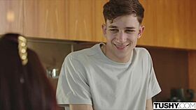 Tushy Hime Rides and Gets Anal Doggyfucked by Stepbro