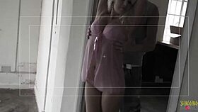 Amazing Blonde MILF Sucks Two Cocks Before Getting Drilled