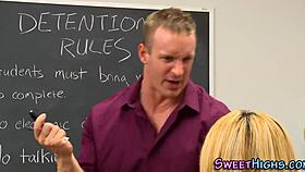 Cock sucking teen 18+ gets pounded hard