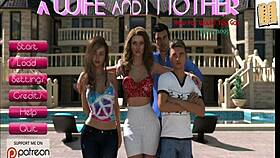 Wife And Stepmother Play Erotic Game