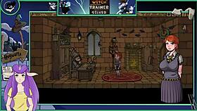 check out these big tits in the witch trainer game