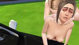 3D - Young 18+ Anal In The Car