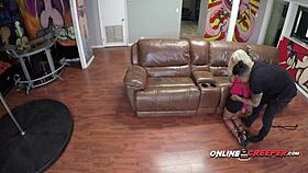 Teen brandi is forced to suck and take rough bruno's big cock.