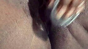 Black whore squirts like a waterfall during fucking!
