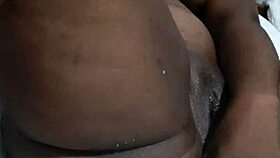 Black whore squirts like a waterfall during fucking!