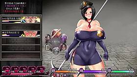 Karryn sucks monster cock in prison hentai game