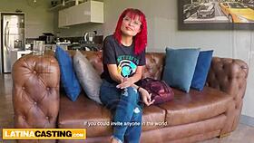 Petite 18yo amateur latina redhead gets pounded hard.