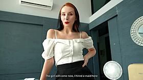 Honey, Watch Our Maid Serve Your Cock While I’m Here