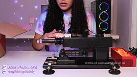 Unboxing My New Sex Machine - Agatha Dolly Tests Insane Speeds on Her Petite Frame!