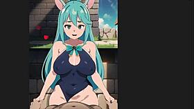 konosuba aqua standing sex creampie h game