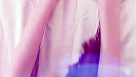 Hot girl in heels fingers pussy