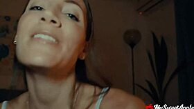 Tinder date ditches condom for raw creampie finish