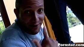 behind the scenes, this babe prepares her pussy for hardcore fucking with pornstar