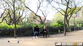 Beautiful Blonde Piaff's Rebound Sex In Public Park