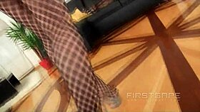 Lesbians Lana Blond & Jess licking and fucking pussy