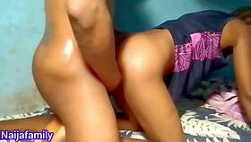 Sweet teen 18+ ghanaian girlfriend hard fucked in the ass doggystyle