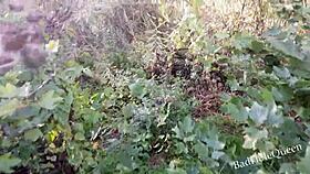 Beautiful Babe Experienced Intense Pleasure Fucking In The Garden Bushes