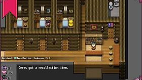 Confused witch strips in men's bathroom - Ceres and the Contract Guild hentai part 3 😏