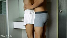 omg, standin sex with this skinny brunette... cum all over her tits, so hot!!