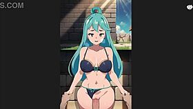 konosuba aqua standing sex creampie h game