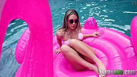 Mackenzie Mace serves as little fuck doll for Joey