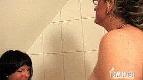 watch horny milfs play in the bath