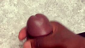 Huge cumshot all over my bathroom counter