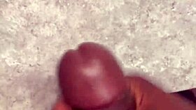 Huge cumshot all over my bathroom counter