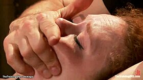 busty babe learns tricks from a huge cock in training