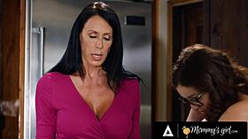 Stepmom reagan foxx disciplines teen leana lovings who can't hide anything