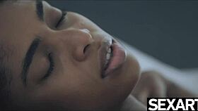 Man, dis beautiful black Brazilian babe gettin’ her coffee n’ cock fix, ya know?