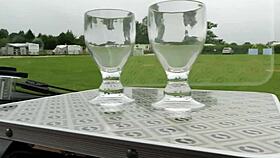 Housewife Enjoys Secret Car Fun Outdoors