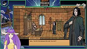 Witch Trainer Silver Part 14: Asian Brunette With Big Tits In Hentai Action