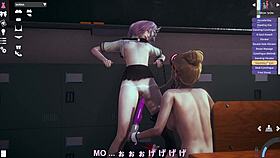 anime character in hentai wears unusual tire outfit