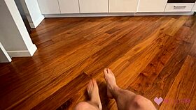 Romantic breakfast quickly shifts to a messy, wild bedroom romp