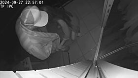 Watch the cheating wife and her friend fucking on the hotel balcony