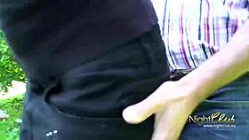 Redhead's tight pussy fucked outdoors 😏