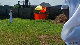 Ijeoma Bush Fuck With Strange Man In Outdoor Curvy Scene