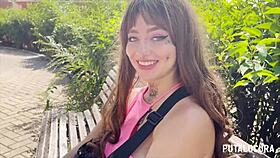 rumana tetona deedee swallows torbe's cum after getting caught in the park