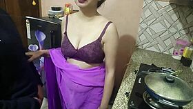 Desi Indian Step Mom Surprises Step Son Vivek With Dirty Talk