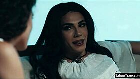 Beautiful Shemale Fucks Female! Horny Transsexual Ladyboy In Action!