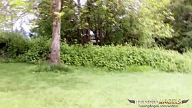 busty brunette sucks and rides penis with shaved pussy fervor 😍💦