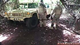 Teen Soldier's Secret Blowjob