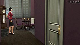 Japanese stepmom catches stepson masturbating, then fucks him horny.