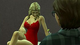 Blonde busty stepmom fucks virgin nerd! 💦