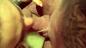 sexy blonde gets an unexpected massive load in her tight hole