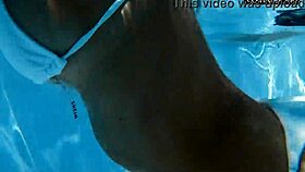 angelica, the best hungarian milf, strips naked at the pool